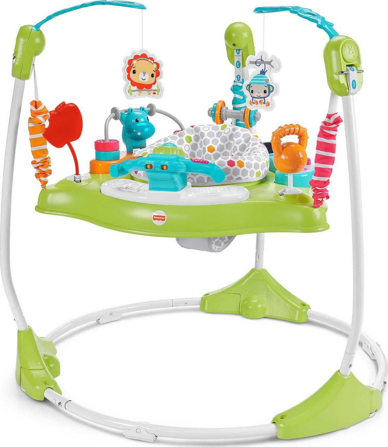 Baby Bouncer Fitness Fun Folding Jumperoo Infant Activity Center with Lights & Music. Unisex