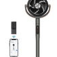 Dreo Pedestal Fan with Remote, 43'' Quiet Standing Fan for Home Bedroom, 120+105 Smart Oscillating Floor Fans with Wi-Fi/Voice Control, Works with Alexa/Google, 6 Modes, 8 Speeds, 12H Timer