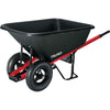 TRUPER HERRAMIENTAS 8 cu ft / 300 lb Capacity Duas Poly Wheelbarrow with Wood Handle