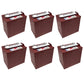 Trojan T-875 8V 170Ah Flooded Lead Acid GC2 Deep Cycle Battery x6