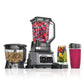 Ninja BN801 Professional Plus Kitchen System, 1400 WP, 5 Functions for Smoothies, Chopping, Dough & More with Auto IQ, 72-oz.* Blender Pitcher, 64-oz. Processor Bowl, (2) 24-oz. To-Go Cups, Grey