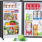 Mini Fridge for Bedroom 3.2 Cu.Ft Small Refrigerator with Freezer for Dorm Office, Compact Single Door Adjustable Thermostat Low Noise,Black