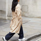 Women's Stone Double Breasted Trench Coat Siouxe