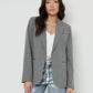 Women's Grey Pinstripe Lined Blazer Siouxe