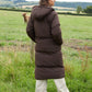 Women's Chocolate Maxi Puffer Jacket Siouxe