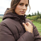 Women's Chocolate Maxi Puffer Jacket Siouxe