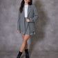 Women's Grey Pinstripe Lined Blazer Siouxe