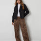 Women's Black Double Breasted Cropped Trench Coat Siouxe