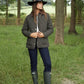 Women's Khaki Cord Collar Diamond Quilted Heritage Jacket Siouxe
