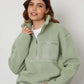 Women's Sage Half Zip Borg Fleece Siouxe