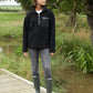 Women's Black Half Zip Borg Fleece Siouxe
