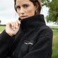 Women's Black Half Zip Borg Fleece Siouxe
