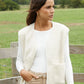 Women's Cream Reversible Fleece Borg Gilet Siouxe