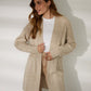 Women's Beige Cable Knit Cardigan Siouxe