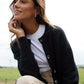 Women's Black Button Up Knitted Cardigan Siouxe