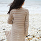 Women's Stone Longline Crochet Cardigan Siouxe