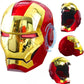 ZUITEH Iron-HeroMan Helmet, New Iron-superhero Mask with Jarvis Voice & Remote&Touch Controlled Open/Close, Collectible Real-life,Superhero Mask for Halloween Costume Christmas Birthday Cosplay Party