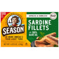 Season Sardine Fillets In 100% Olive Oil, Wild Caught, Skinless & Boneless, 4.375 oz, 6-Count