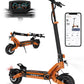 Electric Scooter for Adults, Max 70miles Range, 1000W Motor, 48V 27Ah Battery, 10" Anti-Flat Tires, Dual Shocks, APP Control&NFC - RCB D7PRO